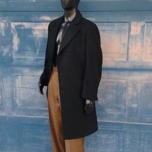 HECT'S SHELTON ARISTOCRAT MEN'S 100% PURE MONGOLIAN CASHMERE LUXURY OVERCOAT
